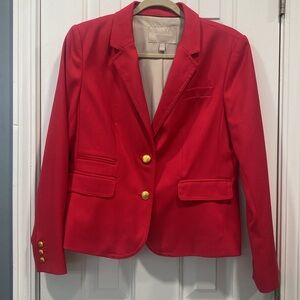 Banana republic Red w/gold button blazer jacket size 12P